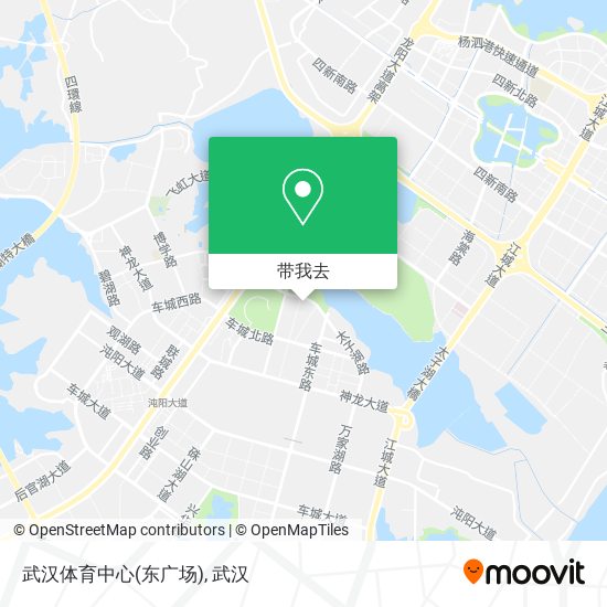 武汉体育中心(东广场)地图
