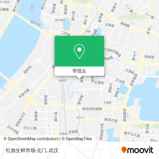 红旗生鲜市场-北门地图
