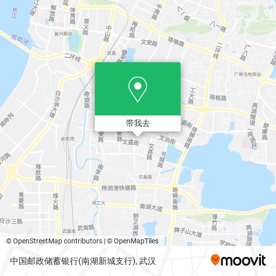中国邮政储蓄银行(南湖新城支行)地图