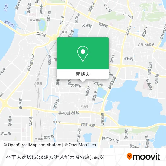 益丰大药房(武汉建安街风华天城分店)地图