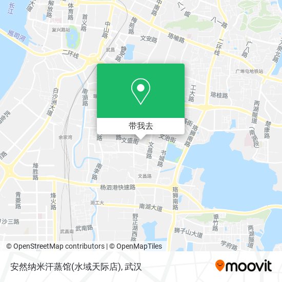 安然纳米汗蒸馆(水域天际店)地图