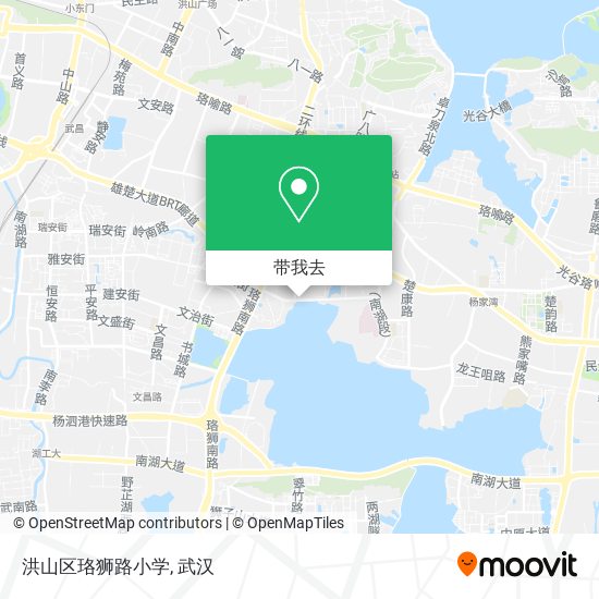 洪山区珞狮路小学地图