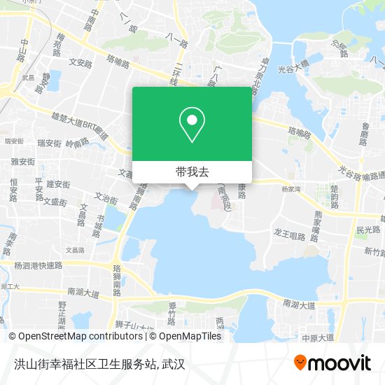洪山街幸福社区卫生服务站地图