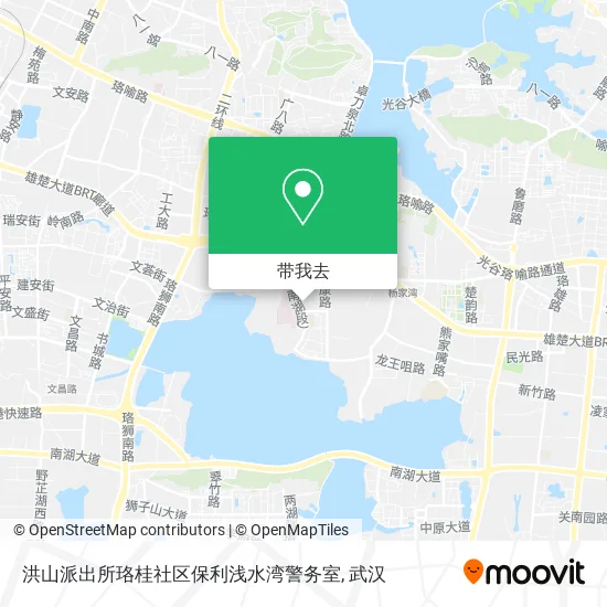 洪山派出所珞桂社区保利浅水湾警务室地图