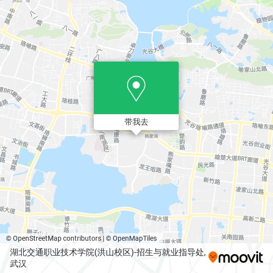 湖北交通职业技术学院(洪山校区)-招生与就业指导处地图