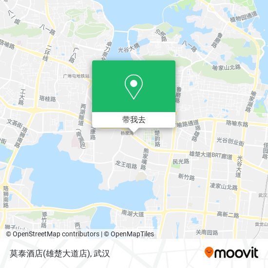 莫泰酒店(雄楚大道店)地图