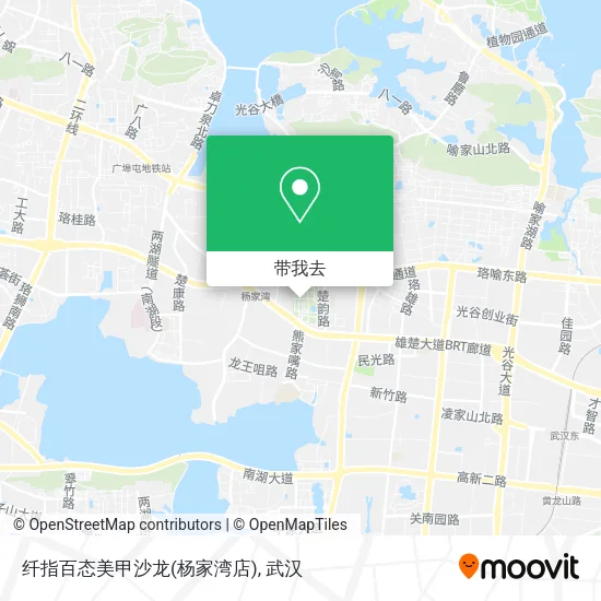纤指百态美甲沙龙(杨家湾店)地图