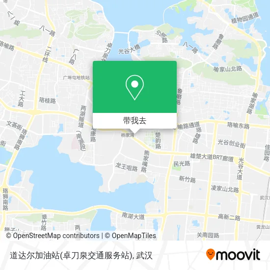 道达尔加油站(卓刀泉交通服务站)地图