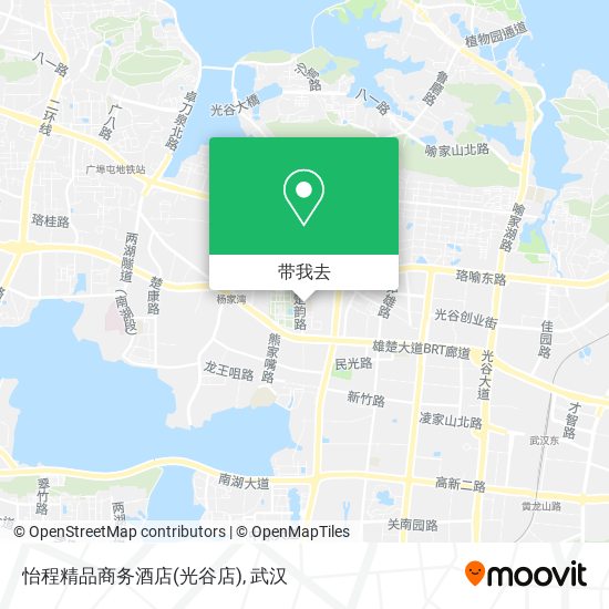 怡程精品商务酒店(光谷店)地图