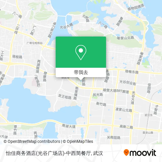 怡佳商务酒店(光谷广场店)-中西简餐厅地图