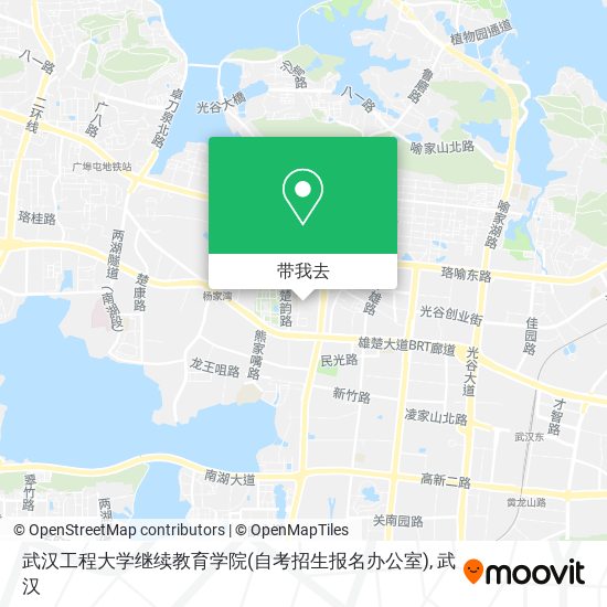 武汉工程大学继续教育学院(自考招生报名办公室)地图