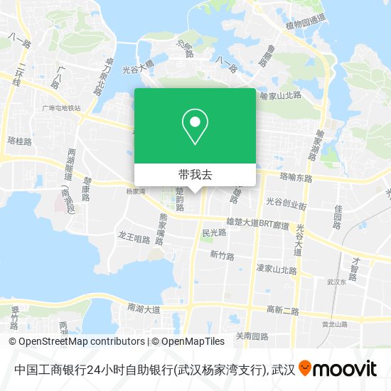 中国工商银行24小时自助银行(武汉杨家湾支行)地图