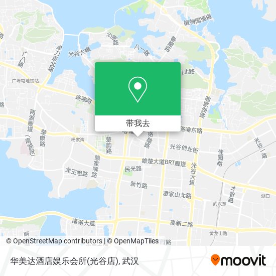 华美达酒店娱乐会所(光谷店)地图