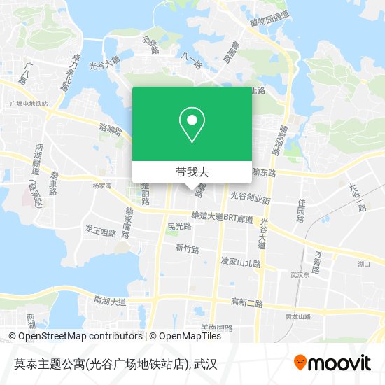 莫泰主题公寓(光谷广场地铁站店)地图