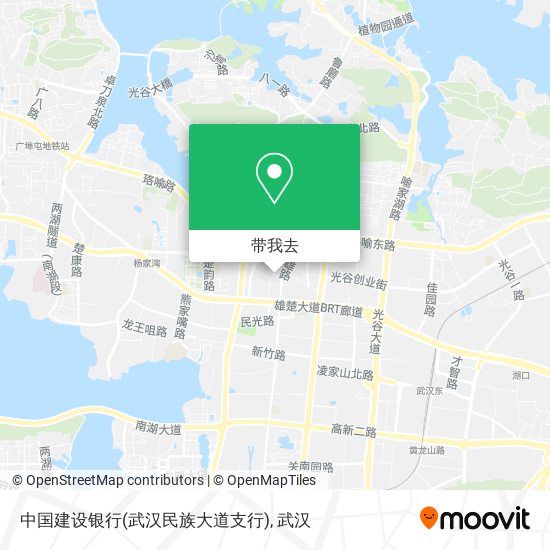 中国建设银行(武汉民族大道支行)地图
