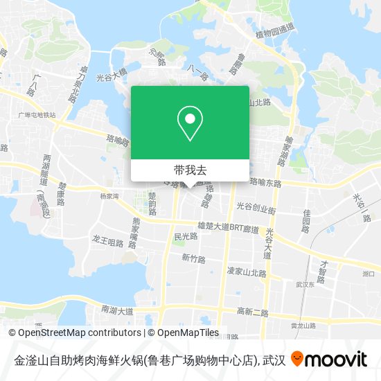 金滏山自助烤肉海鲜火锅(鲁巷广场购物中心店)地图