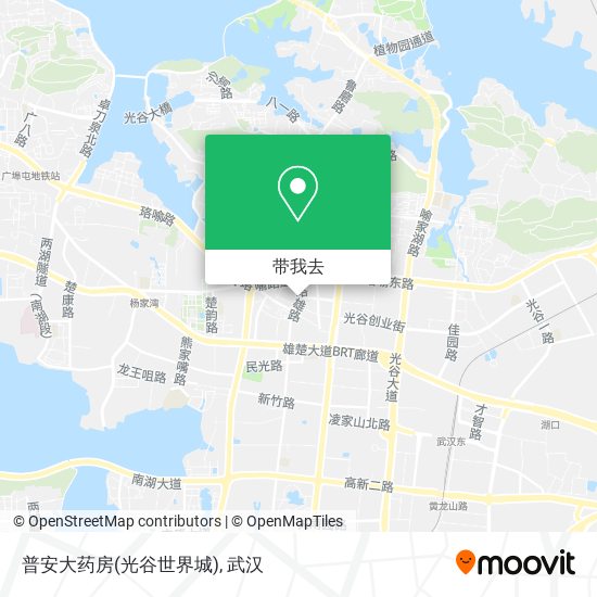 普安大药房(光谷世界城)地图