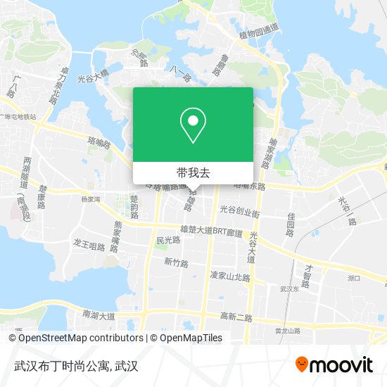 武汉布丁时尚公寓地图