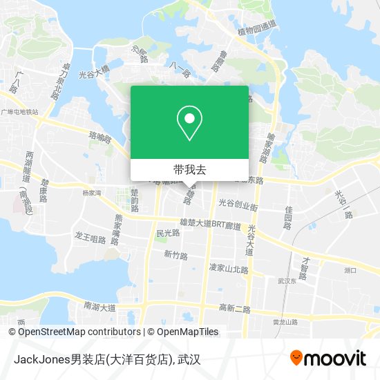 JackJones男装店(大洋百货店)地图
