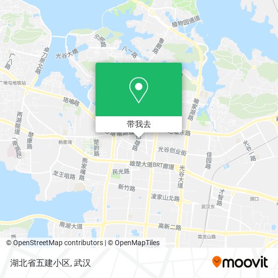 湖北省五建小区地图