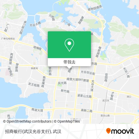 招商银行(武汉光谷支行)地图
