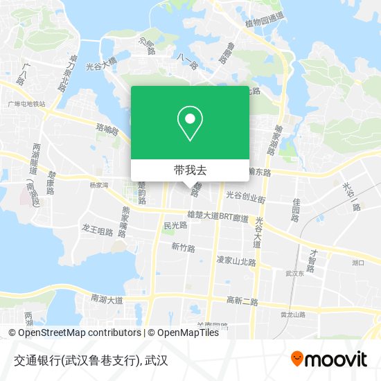 交通银行(武汉鲁巷支行)地图