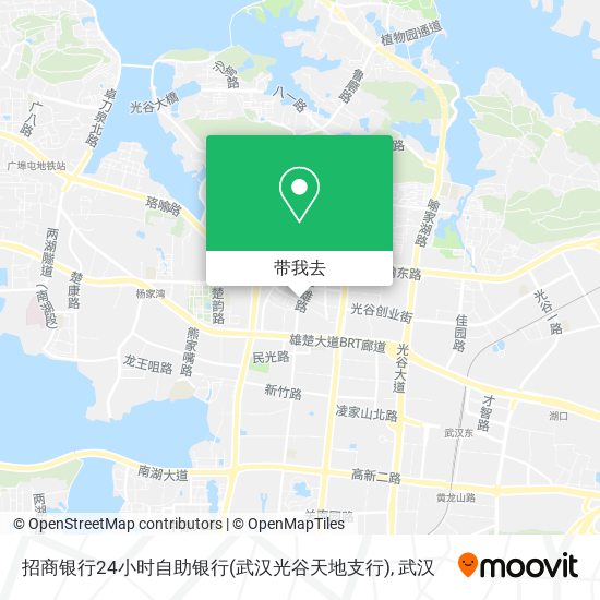 招商银行24小时自助银行(武汉光谷天地支行)地图