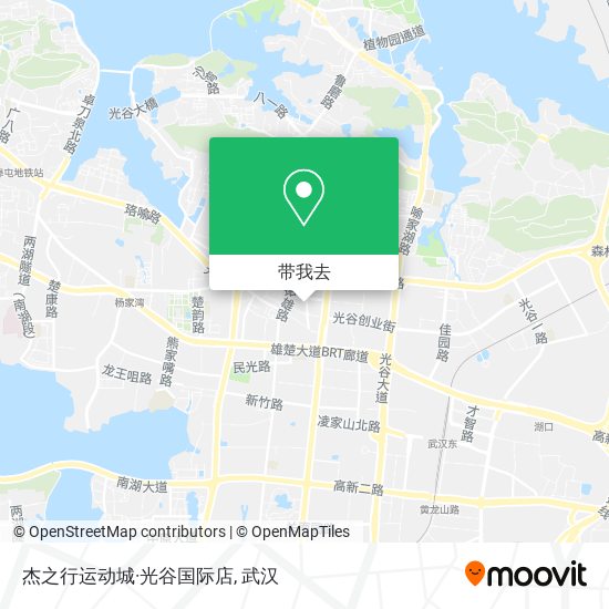 杰之行运动城·光谷国际店地图