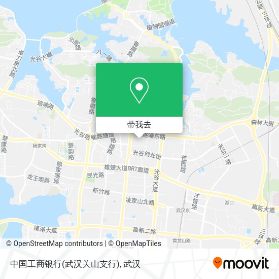 中国工商银行(武汉关山支行)地图