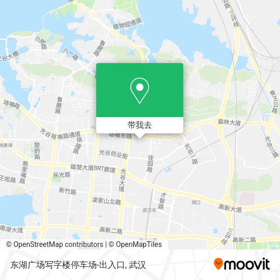 东湖广场写字楼停车场-出入口地图