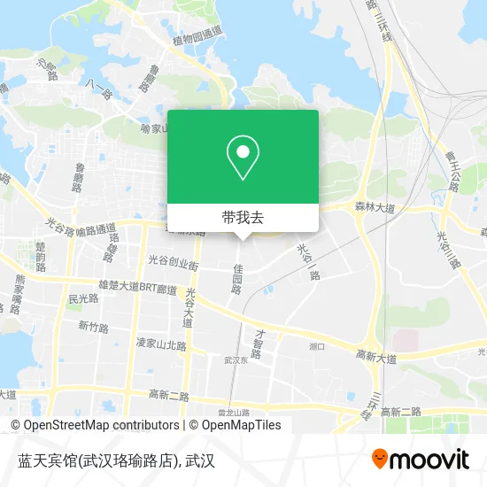 蓝天宾馆(武汉珞瑜路店)地图