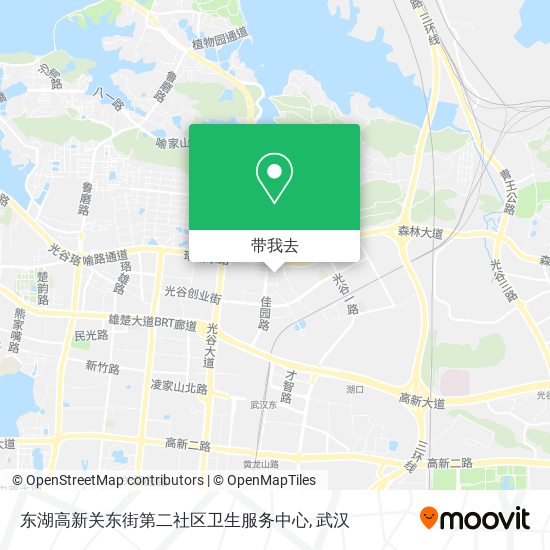 东湖高新关东街第二社区卫生服务中心地图
