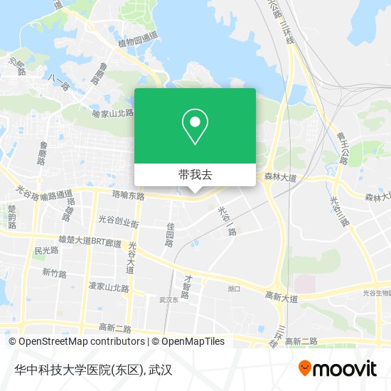 华中科技大学医院(东区)地图