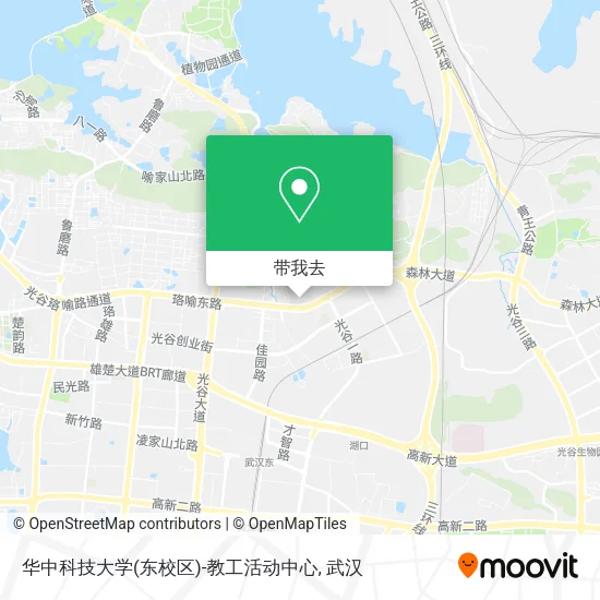 华中科技大学(东校区)-教工活动中心地图