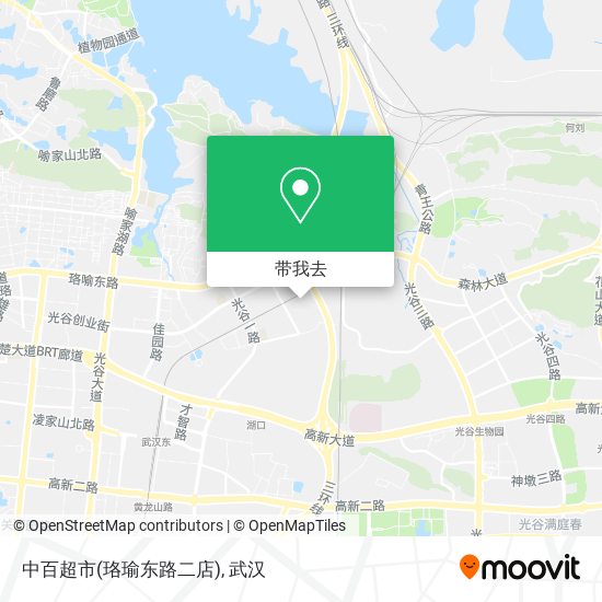 中百超市(珞瑜东路二店)地图