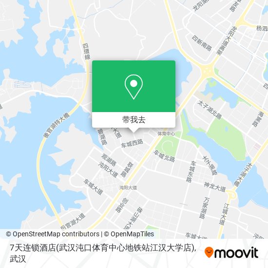 7天连锁酒店(武汉沌口体育中心地铁站江汉大学店)地图