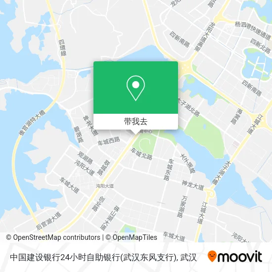 中国建设银行24小时自助银行(武汉东风支行)地图