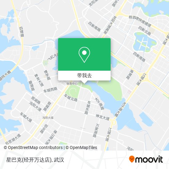 星巴克(经开万达店)地图