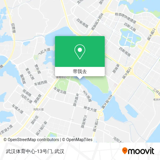 武汉体育中心-13号门地图