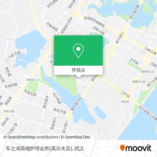 车之润高端护理会所(高尔夫店)地图