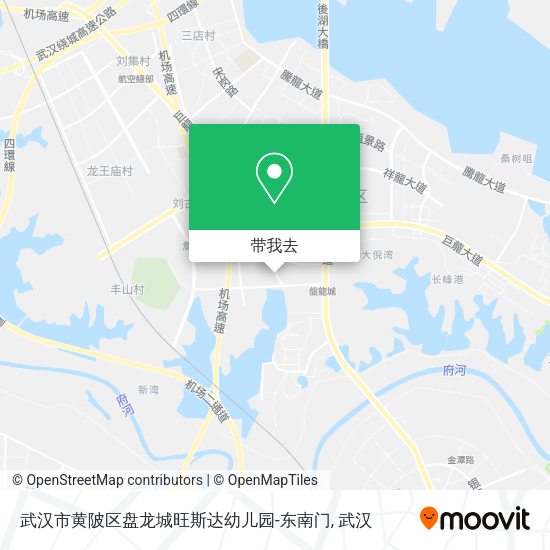 武汉市黄陂区盘龙城旺斯达幼儿园-东南门地图