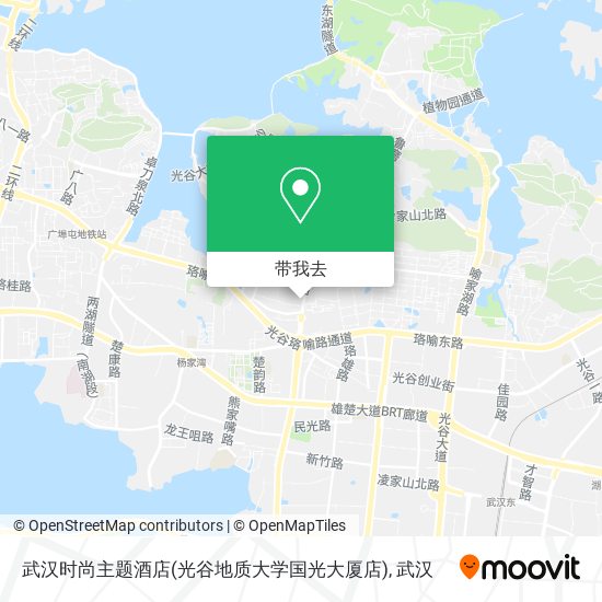 武汉时尚主题酒店(光谷地质大学国光大厦店)地图