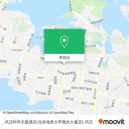 武汉时尚主题酒店(光谷地质大学国光大厦店)地图