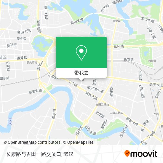 长康路与古田一路交叉口地图