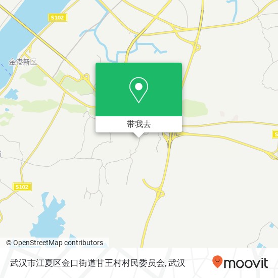 武汉市江夏区金口街道甘王村村民委员会地图