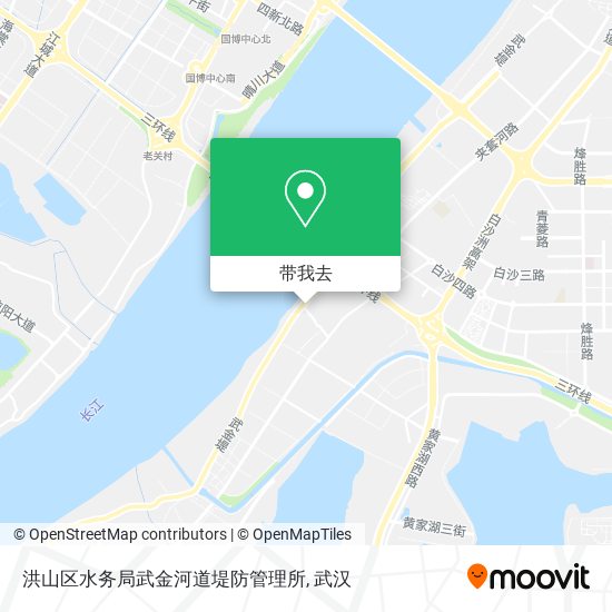 洪山区水务局武金河道堤防管理所地图