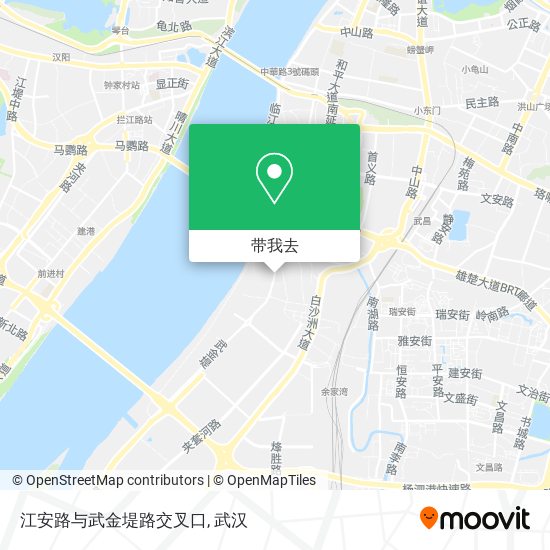 江安路与武金堤路交叉口地图
