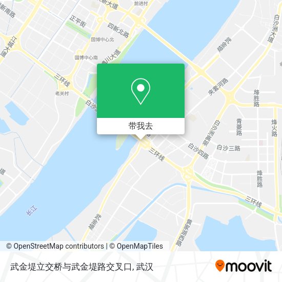 武金堤立交桥与武金堤路交叉口地图