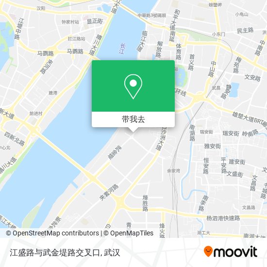 江盛路与武金堤路交叉口地图