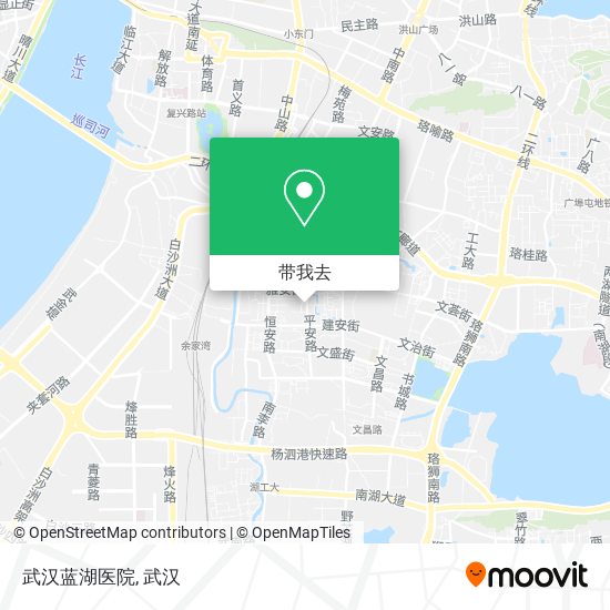 武汉蓝湖医院地图